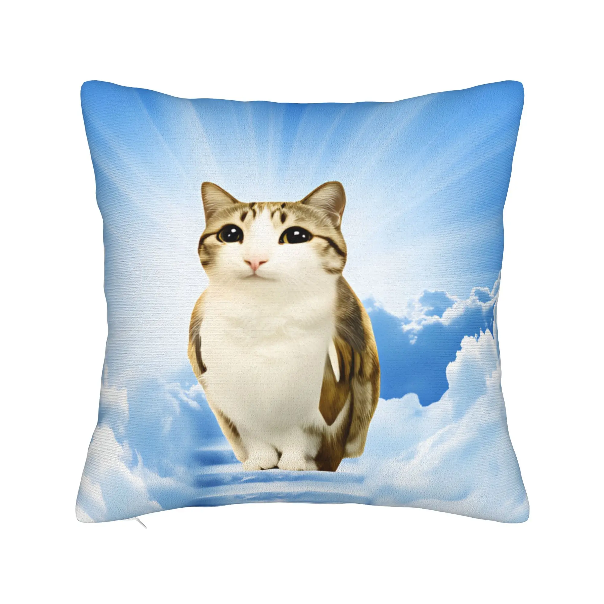 Pillow Cover Heaven Stairway Meowl Cat  Vintage Pillow Case For Sofa Home Decoration Pillowcases