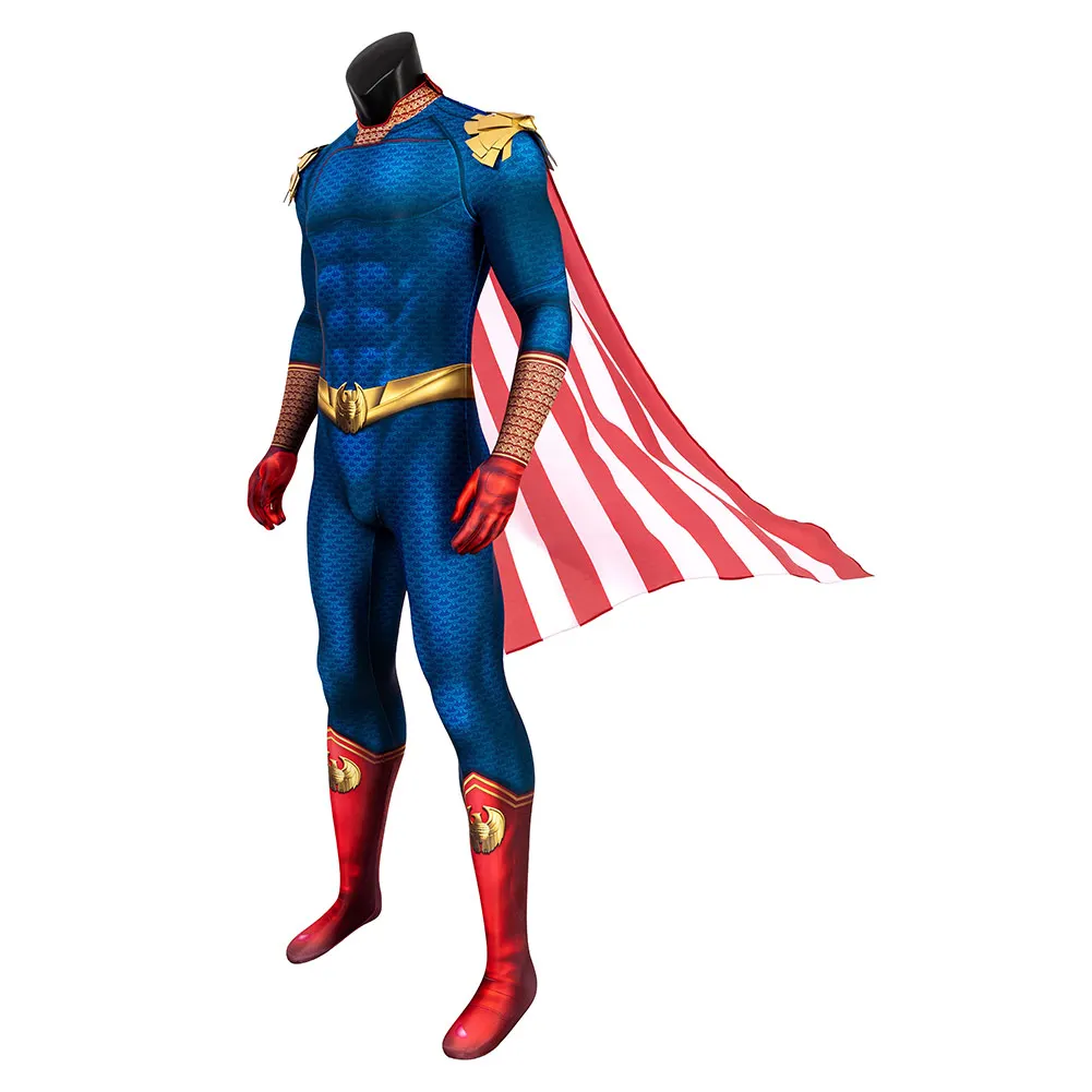 Homelander cosplay traje tv os meninos 3 homens manto macacão roupas homem festa de halloween papel jogar roupas para o sexo masculino adulto moda