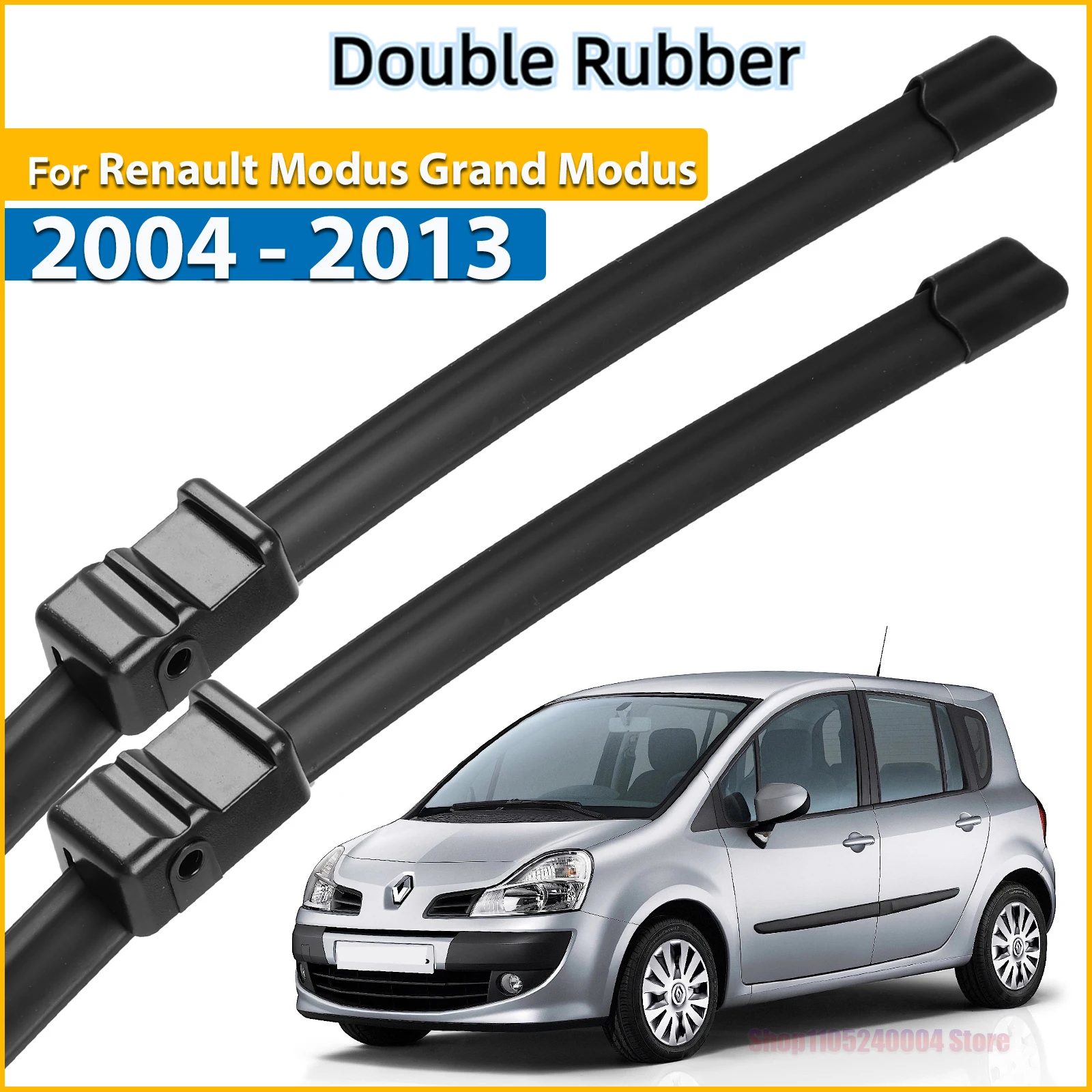 

LHD & RHD Front Wiper Blades For Renault Modus Grand Modus 2004 - 2013 Windshield Windscreen Window Brushes 28"26"