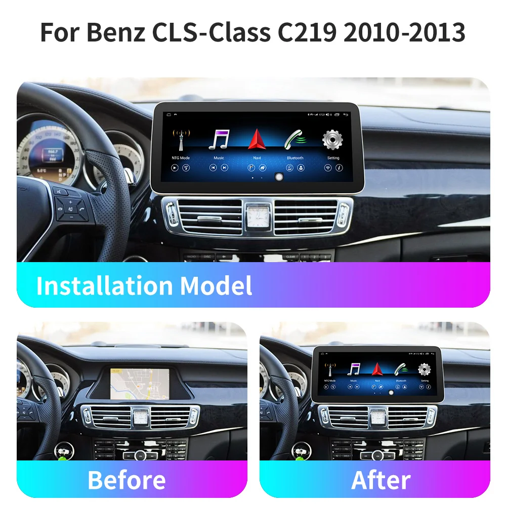 

10.25'' Screen For Mercedes Benz CLS C219 Android Auto Radio Multimedia Player GPS Navigation Car DVD Audio CarPlay 2010-2013