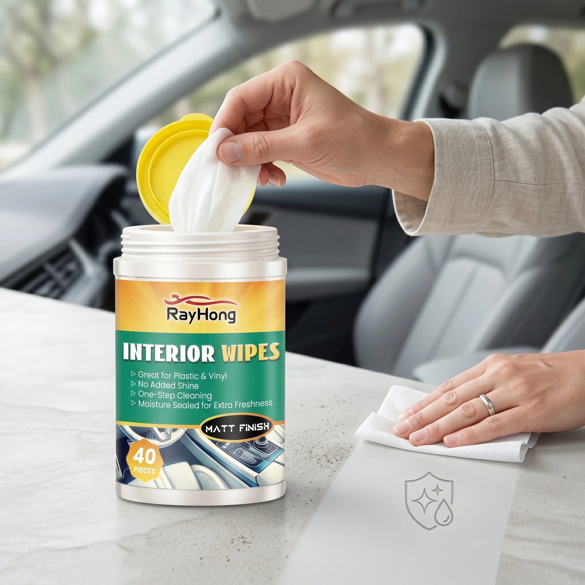 ผ้าเช็ดทำความสะอาดภายในรถยนต์  - Leather Cleaner Interior บทวิจารณ์และราคา
