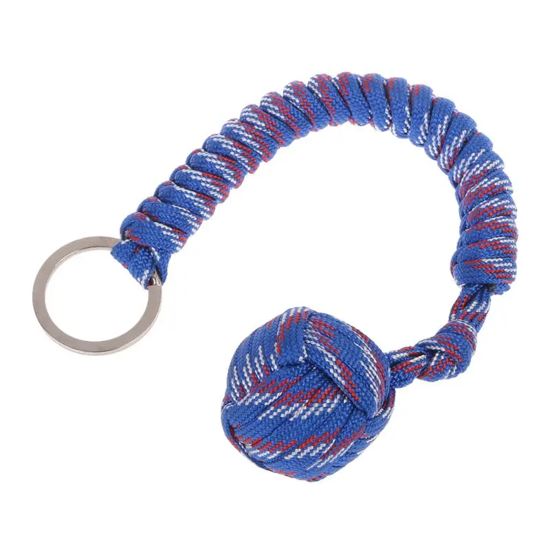 حبل مضفر لسلسلة مفاتيح باراكورد في الهواء الطلق مع حلقة مفاتيح ممتدة الطول 11.