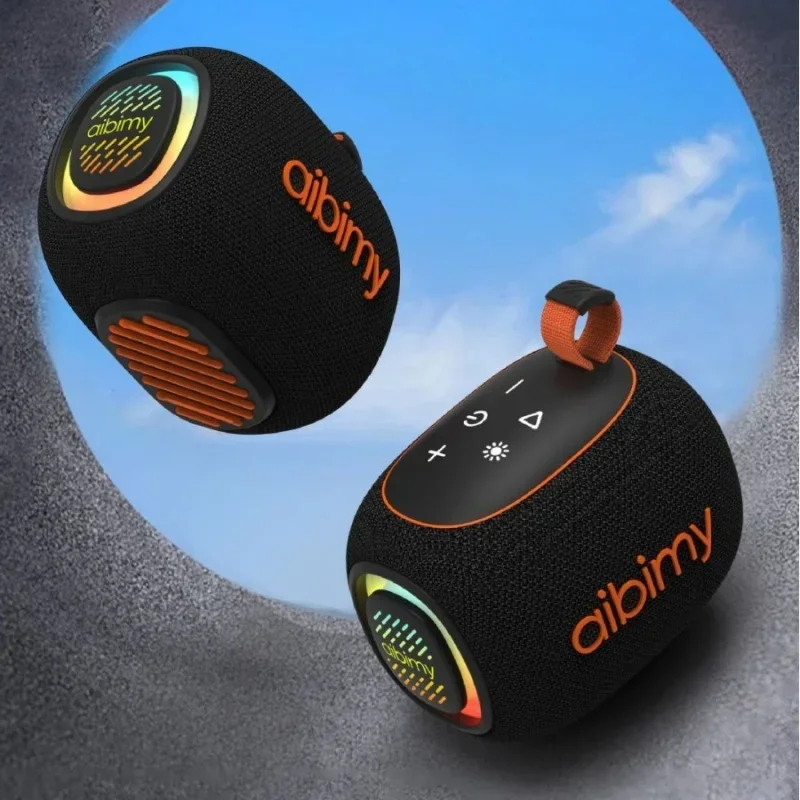 ABIMI MY238BT Outdoor Audio Portable Wireless Bluetooth Speaker RGB Color Light Card IPX6 Waterproof Long lasting Battery Life