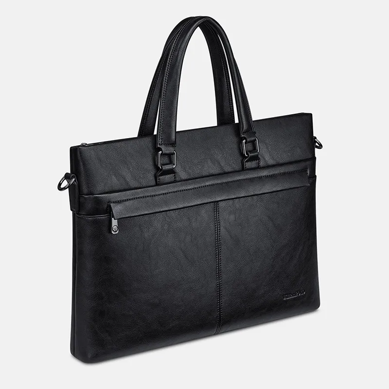 Fashionable men's briefcase, large capacity shoulder bag, personalized laptop bag