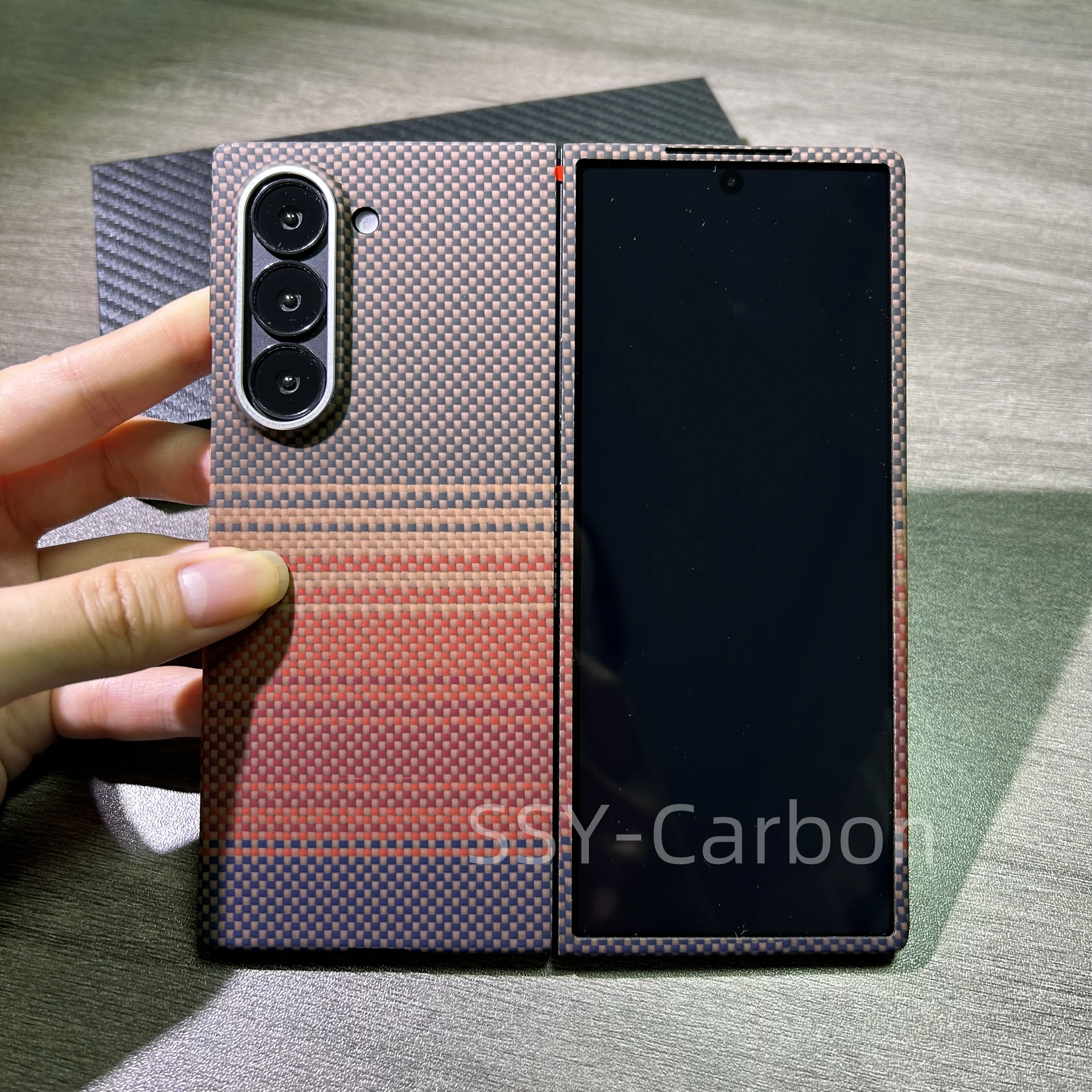 

Чехол MagSafe из настоящего углеродного волокна для Samsung Galaxy Z Fold6, чехол из углеродного волокна, чехол из арамидного волокна, ультратонкий магнитный чехол