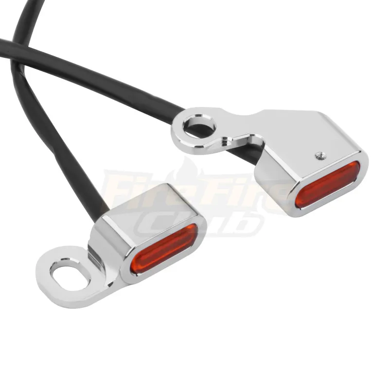 Motorcycle LED Turn Signal Mini Light For Harley Softail Breakout Slim 00-14 Dyna 99-17 Sportster XL883 1200 48 96-03