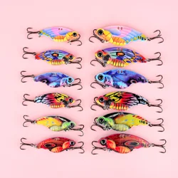Señuelo VIB de metal con vibración tipo mariposa para lubina