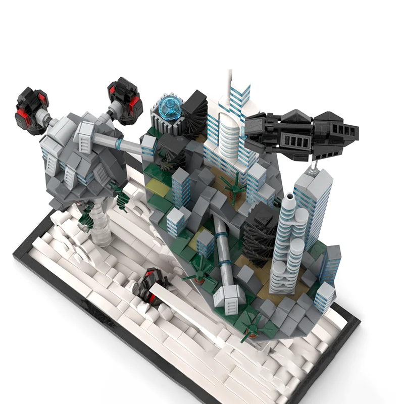 1463PCS MOC Flying Islands Magical DIY Model Building Blocks Birthday Toys Gift