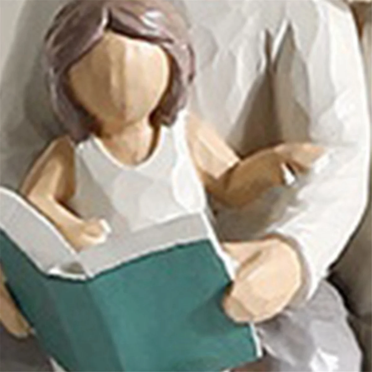 송진 가족 조각, 부모와 딸 조각상 선물, 3 인 가족 장식