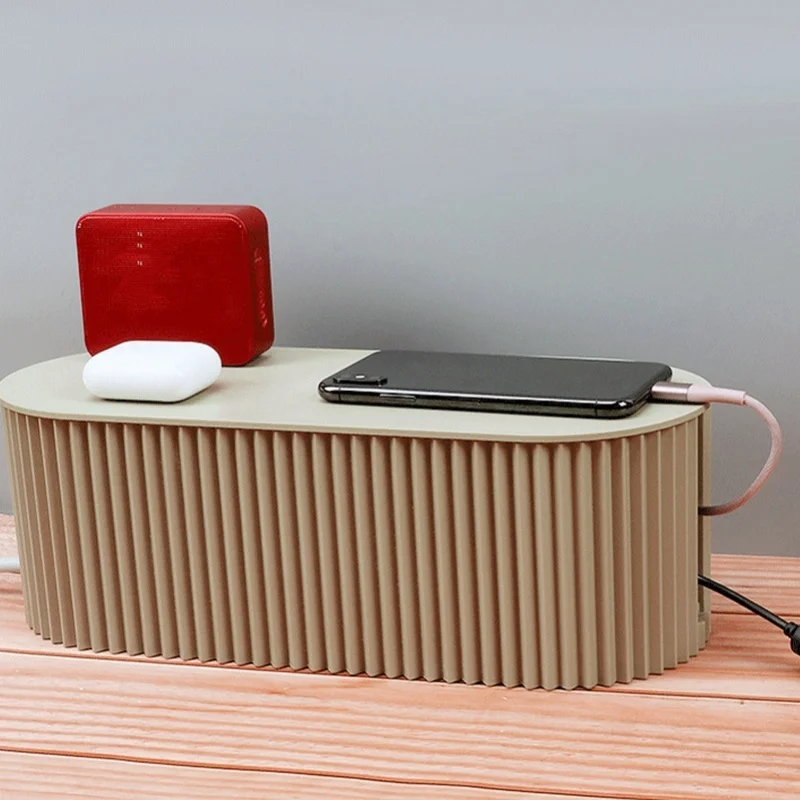 Nordic Plug Board Storage Box Wire Cable Storage Case Organizer Box Socket Plug Wireless WiFi Router Board Bracket For Household