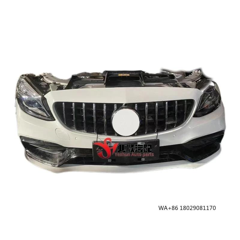 

Wholesale 205 C63 Body Kit Front Bumper with Headlights W205 Radiator Assembly for