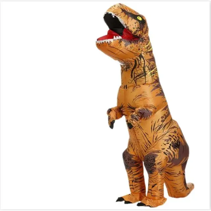 

2025 11 T-rex inflatable uit Tyrannosaurus Dinosaur Costume Child Kids Adult Role-playing Fancy Halloween Mascot Party Apparel