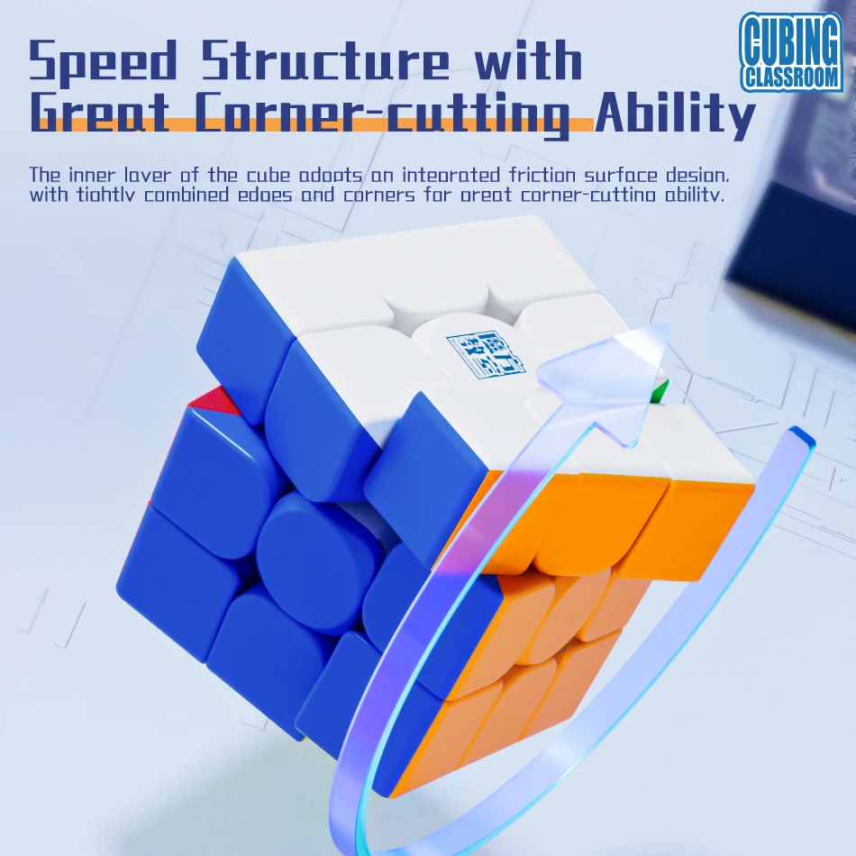 MOYU MeiLong 2x2 3x3 4x4 5x5Magnetic Magic Cube WCA Competition Timer Set  Professional Speed Puzzle Toys kid Gift Cubo Magico