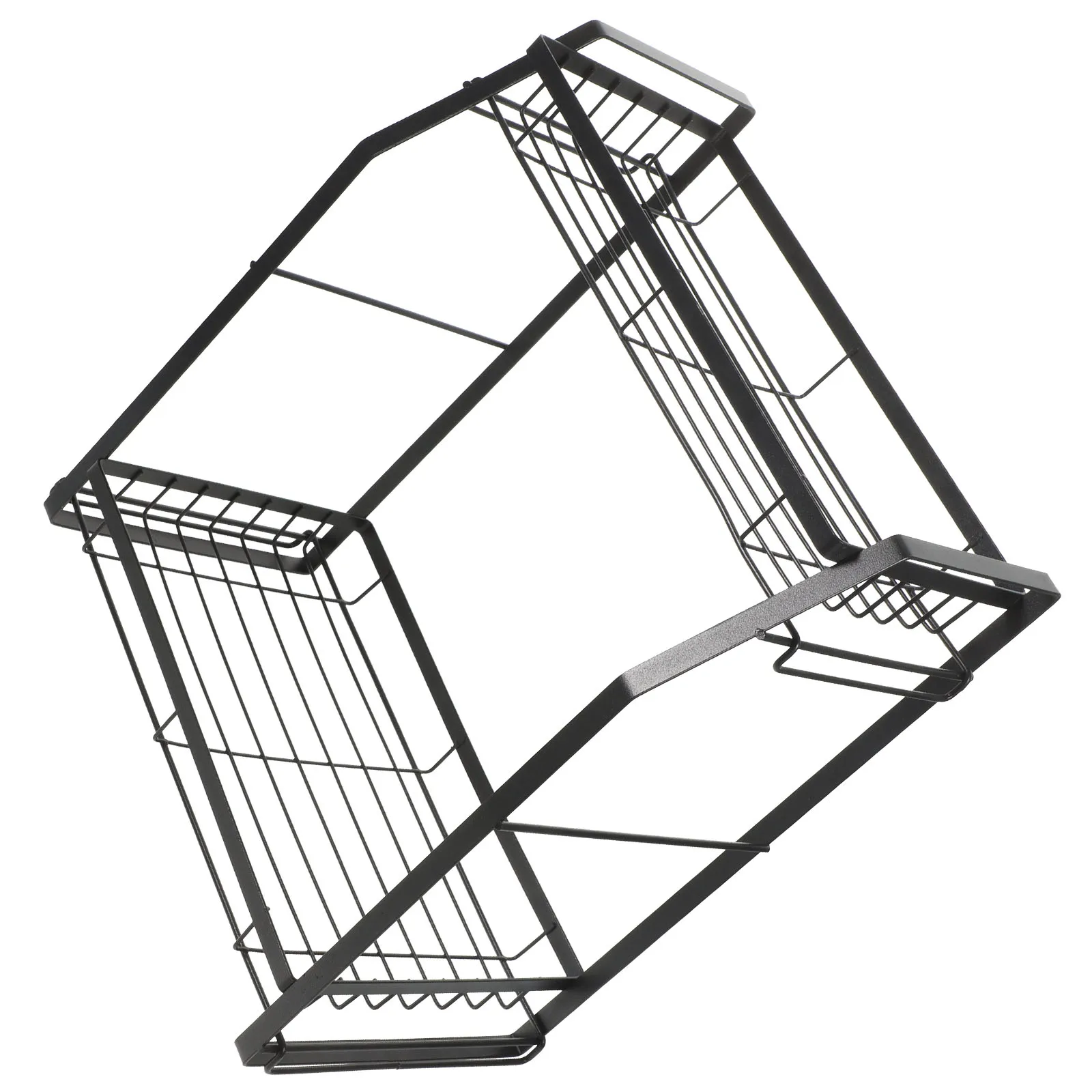 

2-Tier Spice Organizer Rack Kitchen Countertop Storage Shelf Metal Seasoning Bottle Holder Multi-Layer Condiment Rack For