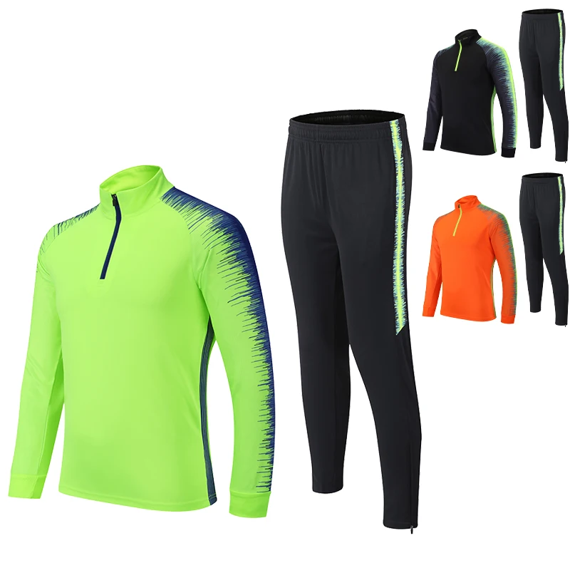 Set sportivo da uomo Running Gym autunno maglie lunghe pantaloni stampa Quick Dry Jogging abbigliamento sportivo basket uniforme tuta da allenamento