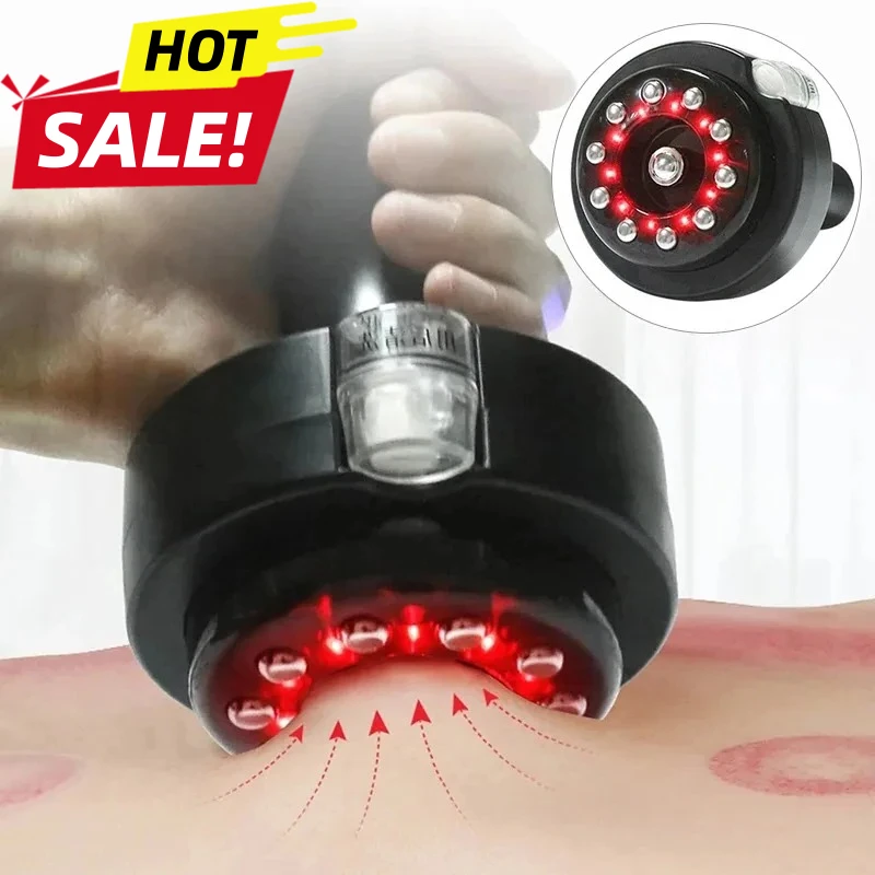 2026 Electric Meridian Brush Therapy Tool Vibration Microcurrent Heat 3 in 1 Massager for Muscle Relaxation Lymphatic Drainage