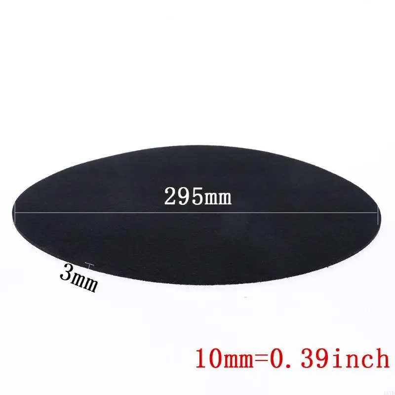 12inches Record Player Pad Pad Pade Diameter Diameter 295 ถึง 300 มม. ความหนา 3 มม.