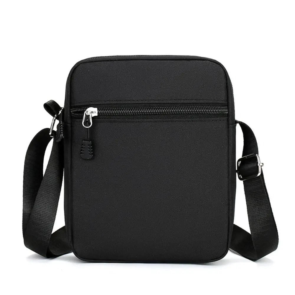 Durable Oxford Shoulder Bag Black Mini Crossbody Bag Mobile Phone Bag Men