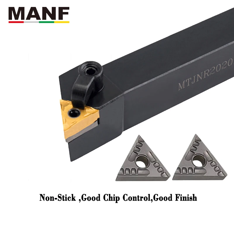 MANF Lathe Cutter Metal Ceramic Inserts TNMG160404 R Tungsten Carbide Good Finish Lathe Blade Turning Plate