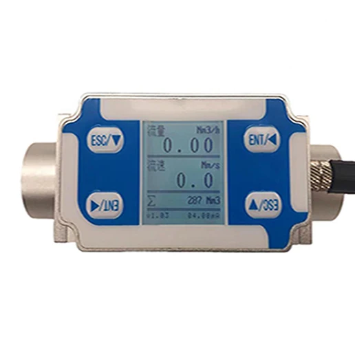 Various Clean Gases Mems Chip Dn15 Dn20 G1/2 Threaded Interface Thermal Gas Mass Flow Meter Modbus Rs485