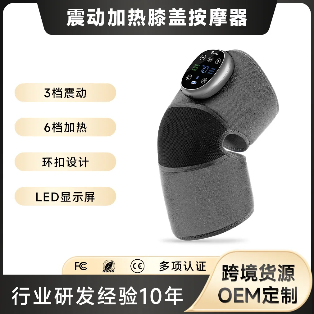 

An heating and acupuncture therapy device for relieving knee and leg joint pain