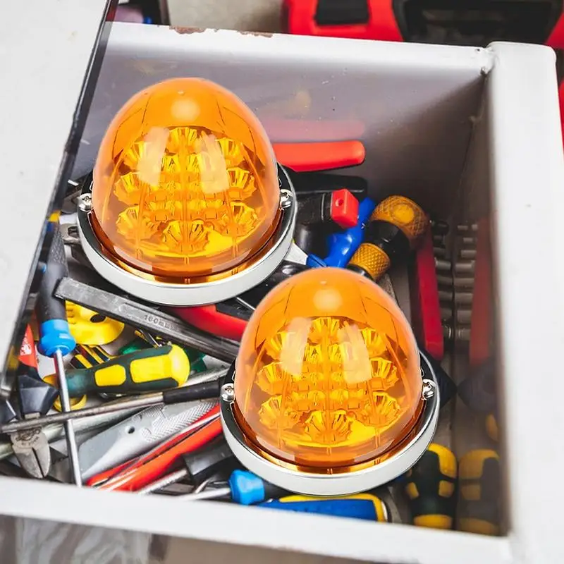 أضواء البطيخ لشبه شاحنة 17 Led وظيفة مزدوجة أضواء البطيخ مصباح واضح مقاوم للماء تصميم الجهد المنخفض للسيارة الجانبية