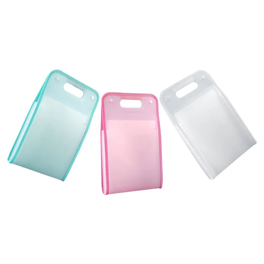 

3Pcs Expanding File Folder Document Organizer Receipt Storage Holder Multipurpose Office File Organizer A4 Folder Bag