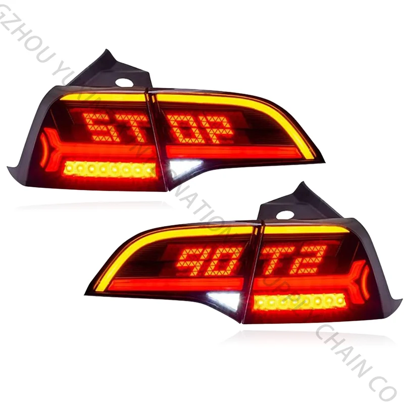 

Car Lights Accessories For Tesla Model 3 Model Y 2017-2023 LED Projector Taillights Animation Daytime Running Light 17-23