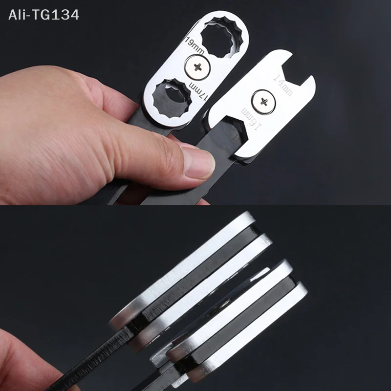 

8-в-1 360 ° Набор вращающихся комбинированных ключей, метрическое кольцо с цветком сливы, ручные инструменты для ремонта дома и автомобилей, 8-19 мм