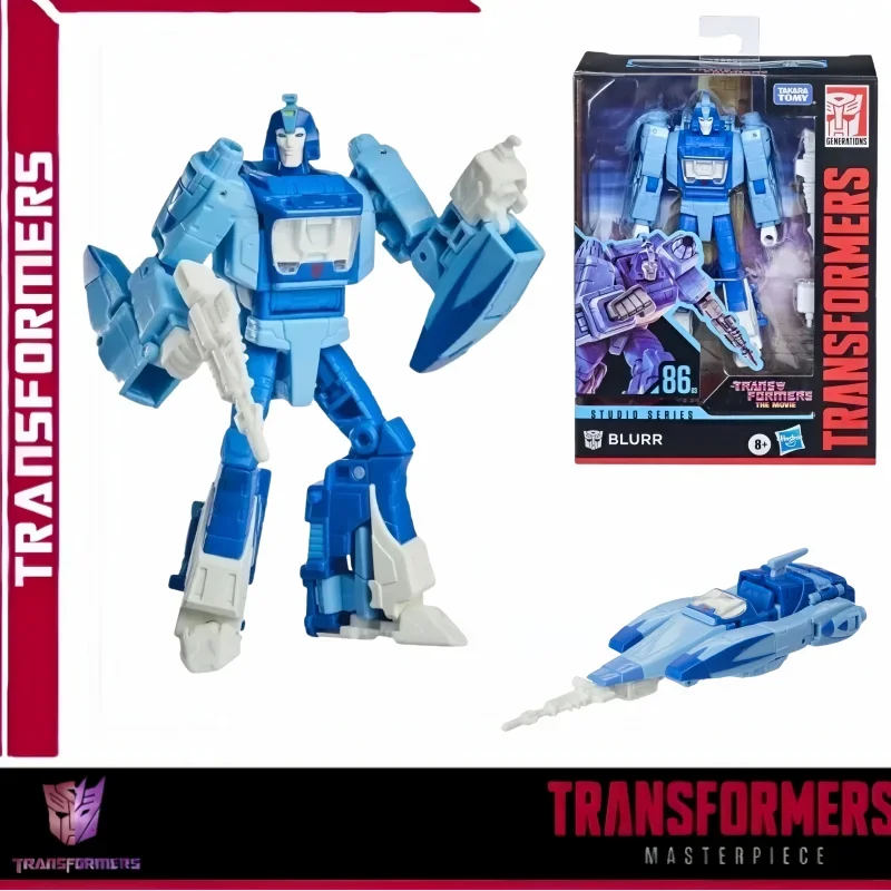 W magazynie Takara Tomy Transformers Toy Studio Series 86-03 Deluxe Class The Movie1986 Blurr Figurka akcji Robot Prezenty Hobby