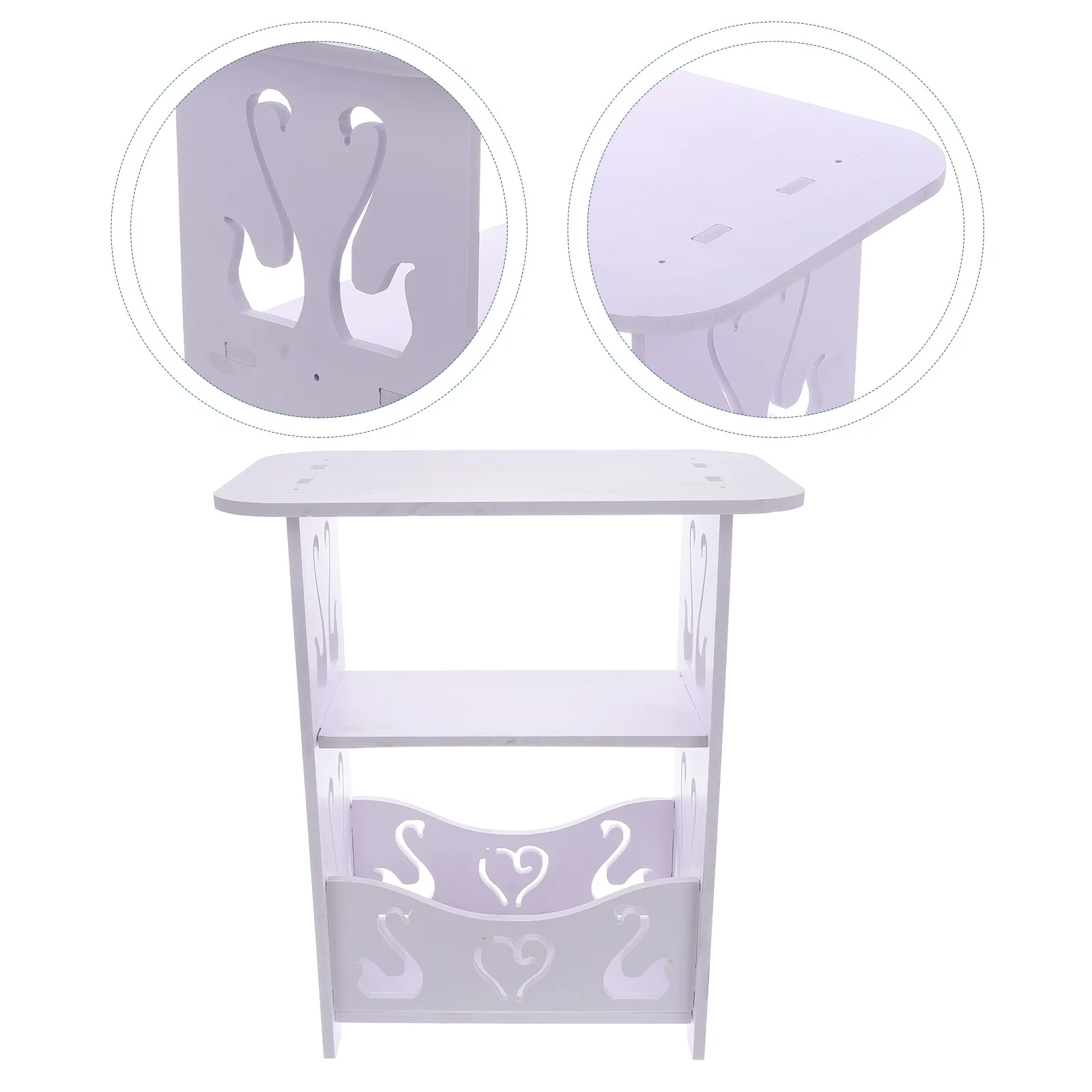 Meja Samping Tempat Tidur Lipat, Furnitur Ruang Kecil, Meja Samping Untuk Dekorasi Kamar Tidur, Nakas, Meja Samping Sofa