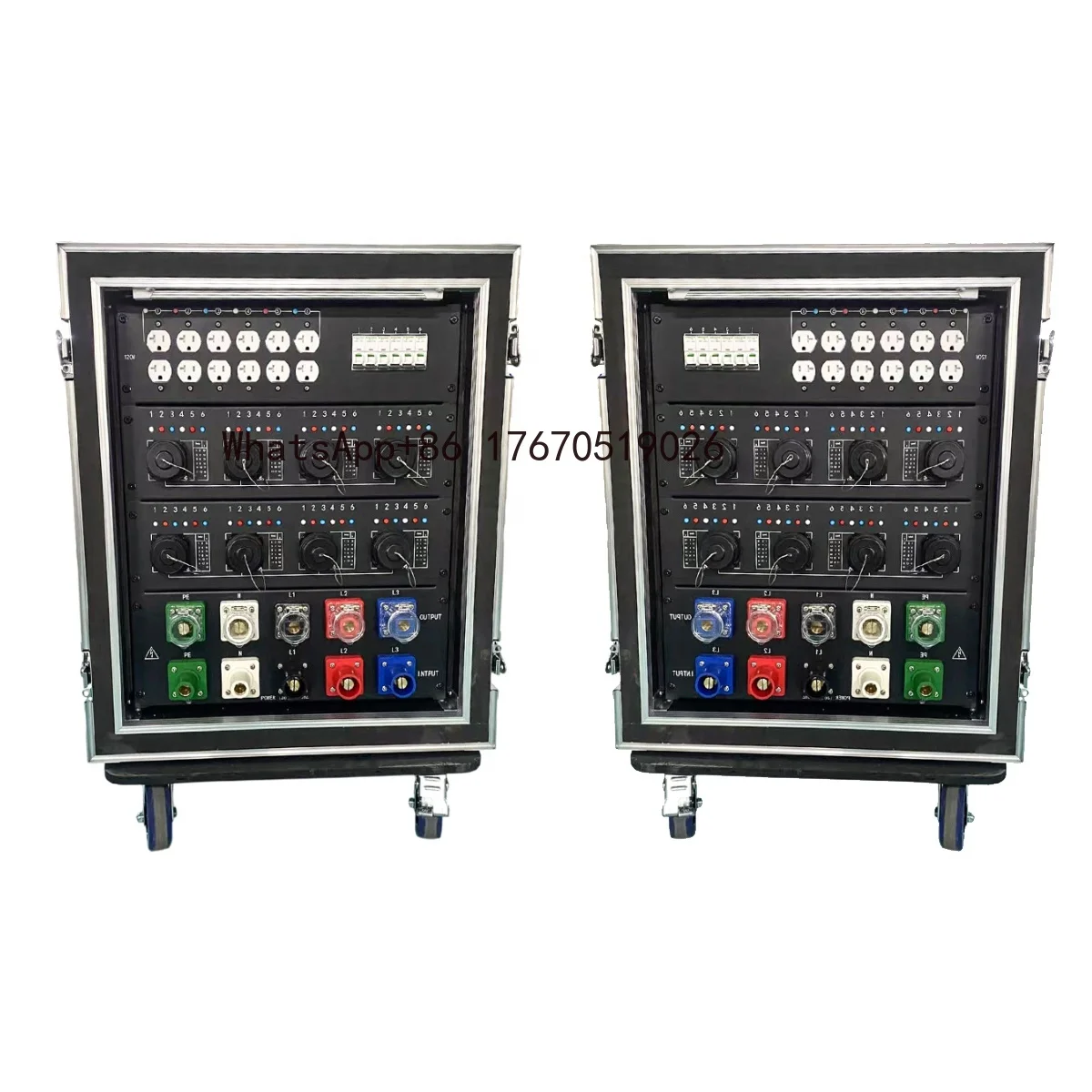 53 400 Amp 220v Camlock In/Out 19 Pin Socapex Distro 3 Phase Electrical Power Distribution Equipment Power Distribution