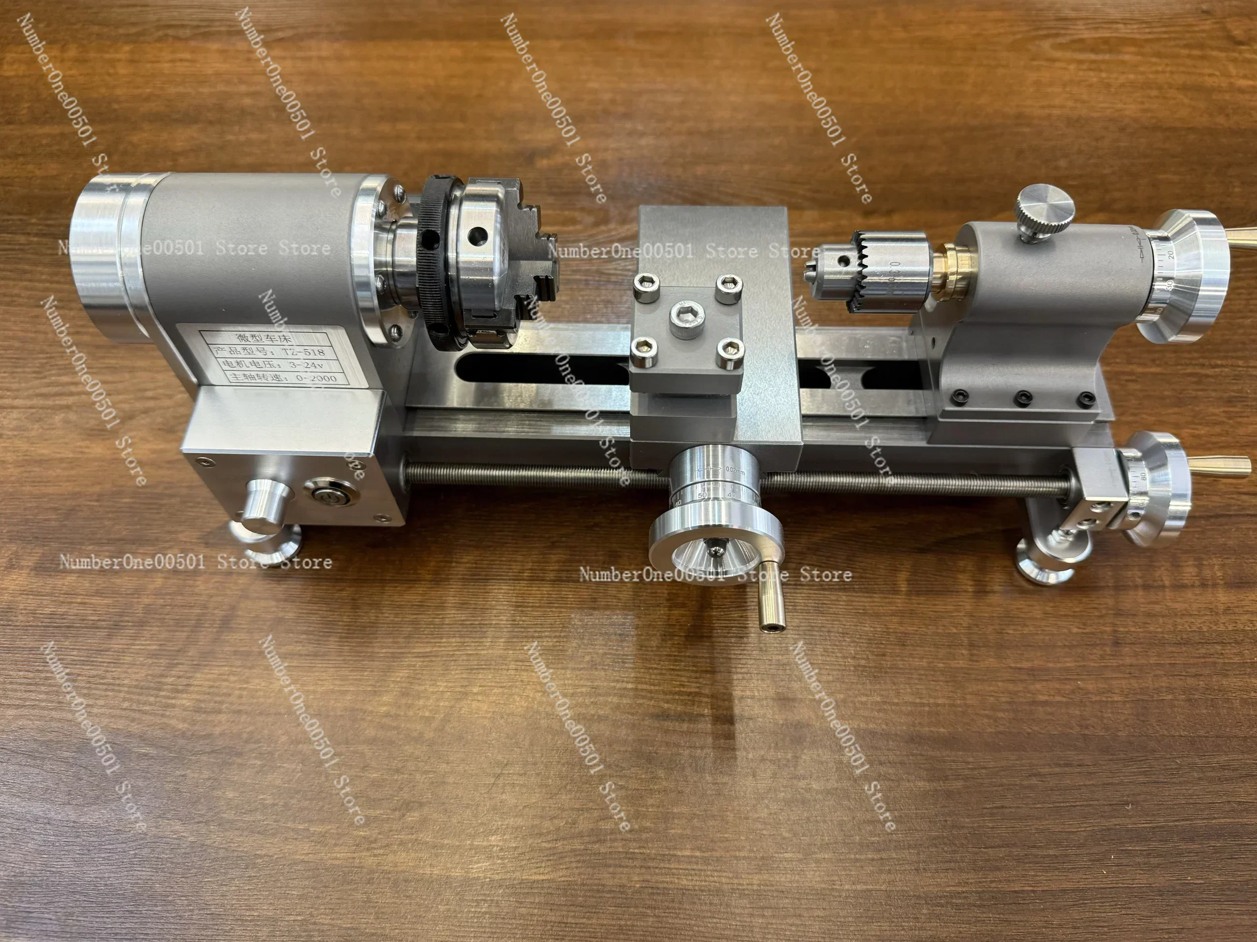 

Mini Lathe Micro Milling Machine Precision Desktop Lathe for Watchmaking Model Engineering Small Metal Working Benchtop Tool