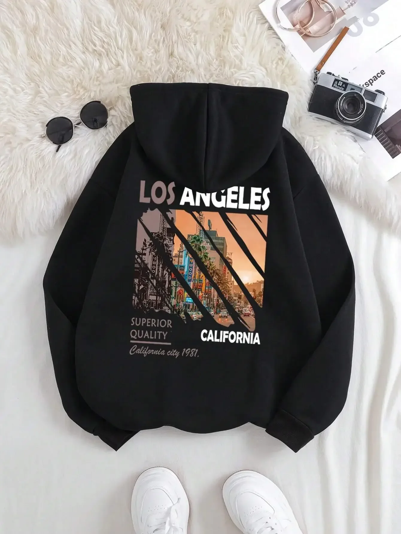 Men's and women's hoodies Los Angeles Korean fashion casual high-quality Xs XXXXL printed hoodie