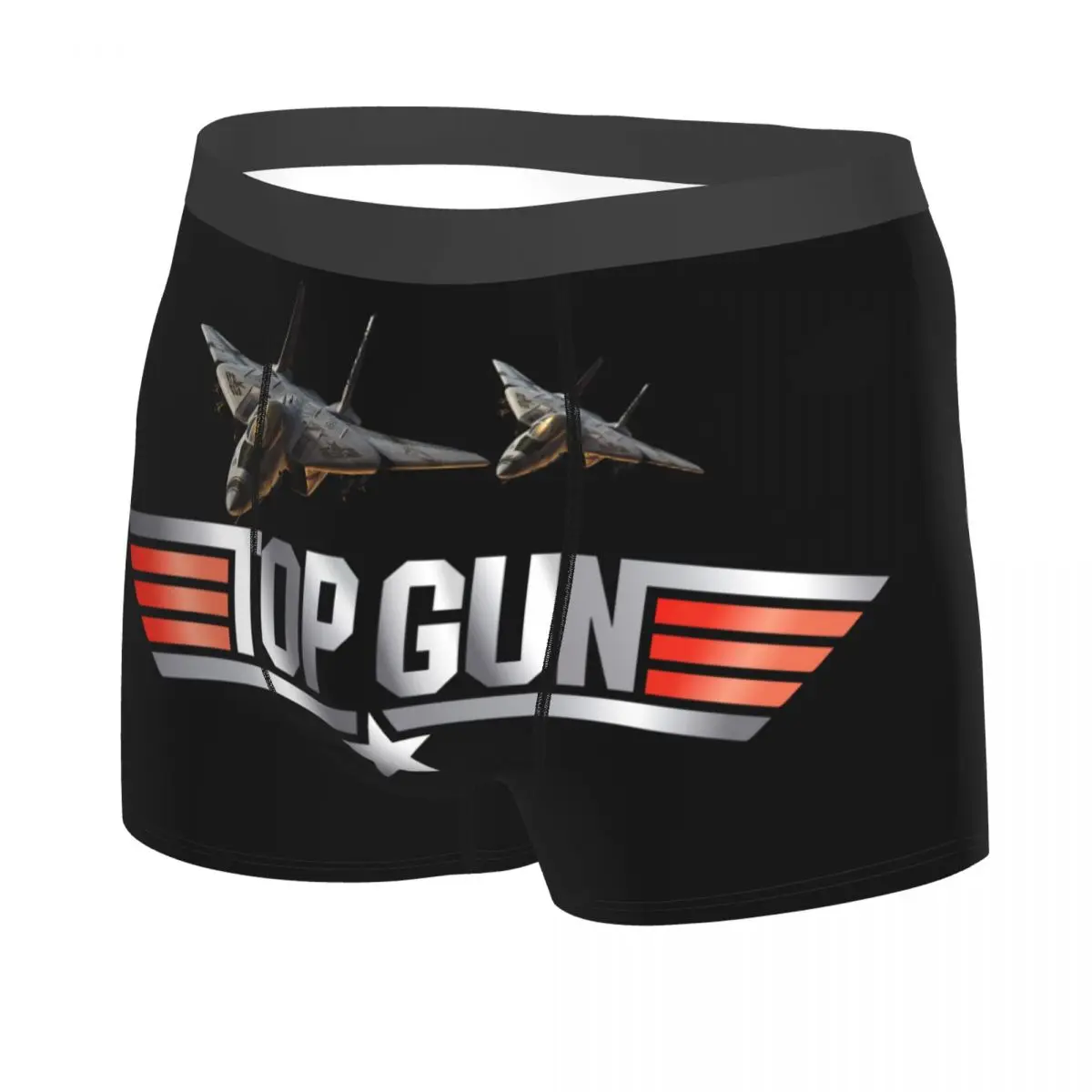 Tom Cruise Maverick Film Top Gun Underwear Men Sexy Print Customized Boxer Shorts Panties Briefs Soft Underpants