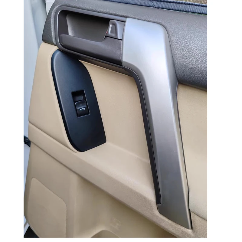 For Toyota Land Cruiser Prado 150 2010 2011 2012 2013 2014-2016 2017 2018 FJ150 Front Door Inner Armrest Trim Cover view 3