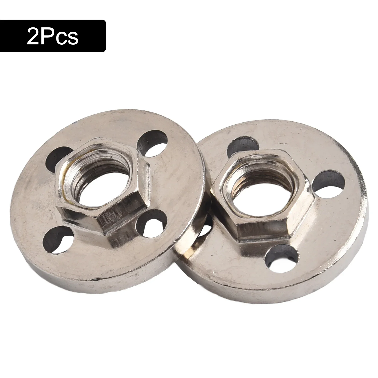 

2pcs Hexagon Flange Nut Pressure Plate For Angle Grinder Disc Quick Change Locking For 100 Type Angle Grinder/polisher