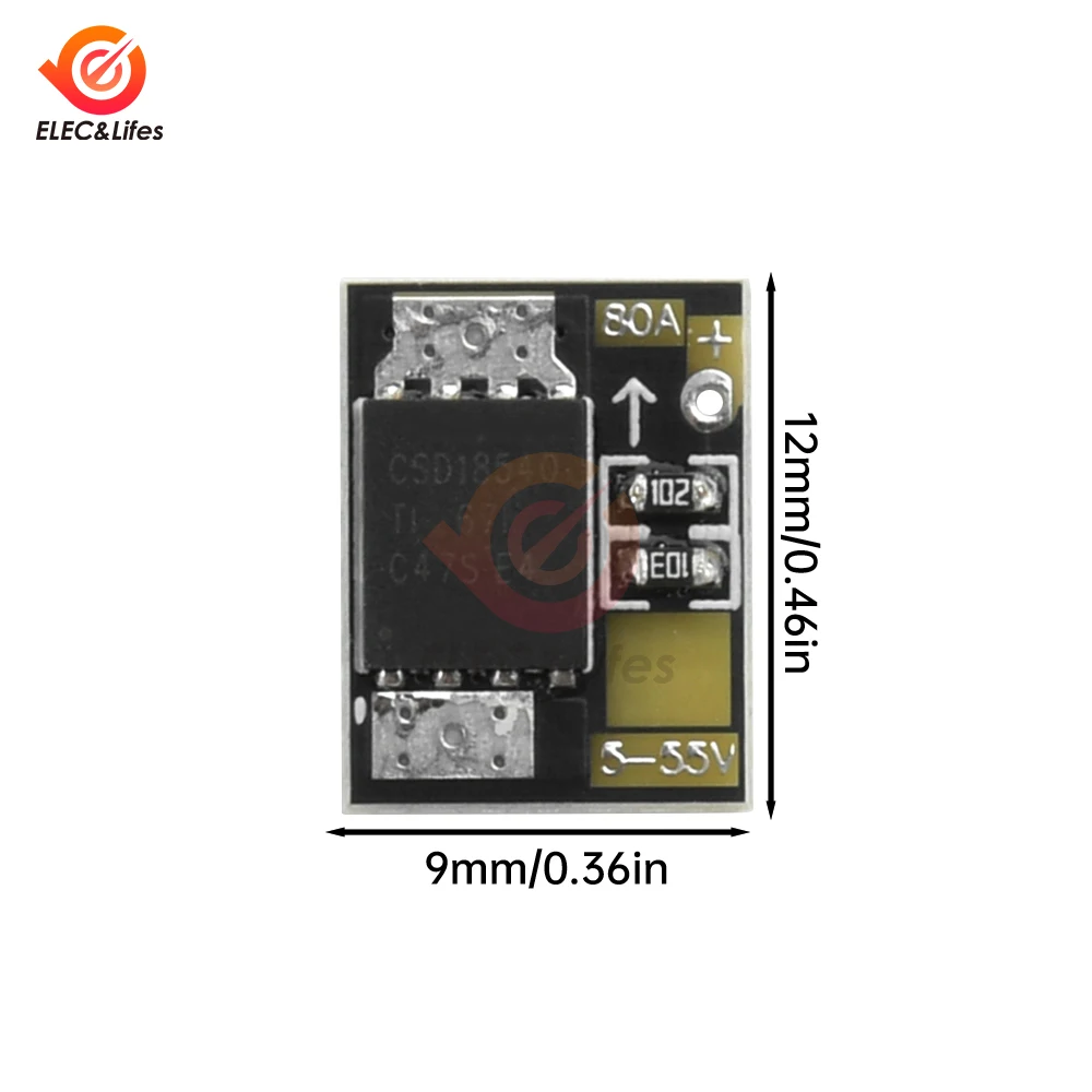 DC 5-18V 40A 80A 200A 300A Мини-мощный триггерный переключатель MOS, модуль драйвера, полевая трубка, ШИМ-регулировка, электронный переключатель
