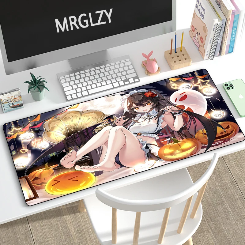 

Anime Busty Beauty Genshin Impact Anti-slip Rubber GANYU Mouse Pad Raiden Shogun Keyboard Mousepads DeskMat for Laptop Gamer Pad