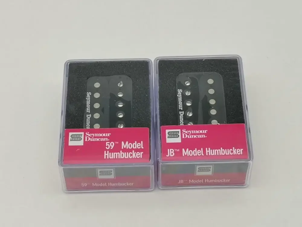 Pastillas de guitarra eléctrica con rodamiento caliente, modelo 59 y pastilla JB Humbucker 4C, color negro