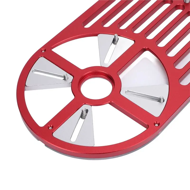 A50I Adjustable Router Bottom Plate Trimming Machine Base Plate Workbench Base For 65 To 132Mm Diameter Trimmer