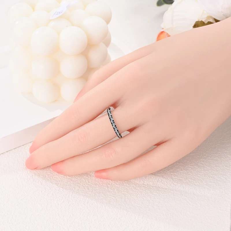 New Silver 925 Ring Stackable Infinite Heart Daisy Flower for Women Original Silver 925 Rings Brand Jewelry Gift