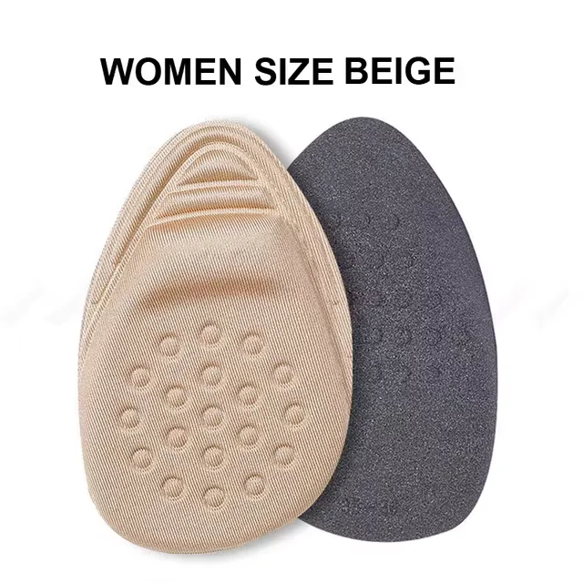 Voorvoet Pads voor Vrouwen Hoge Hakken Halve Inlegzolen Voorvoet Antislip Pijnbestrijding Insert Schoenmaat Verminderen Vulmiddel voor Te Grote Schoenen