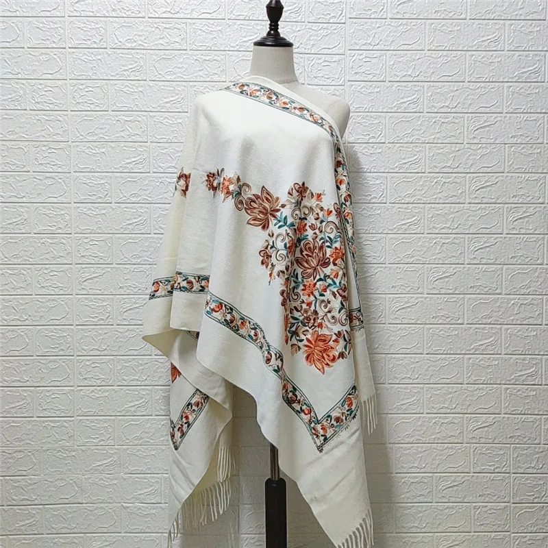 Women New Arrival Shawl High Quality Embroider Flower Wrap Scarf Winter Hot Fashion Scarf Womens Warm Scarves Wrap Shawl