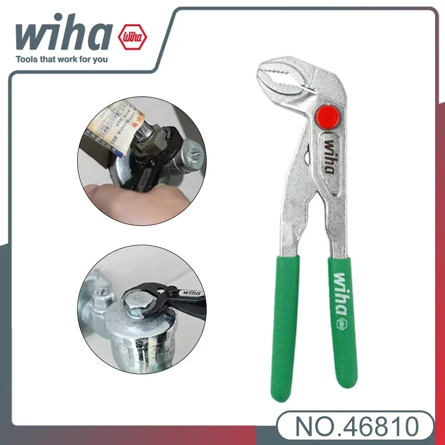 WIHA Pipe Pliers 5 Quick Adjustment Position tools Model Mini Multifunction Water Pump Pliers 5 Inch Single Handed Precision