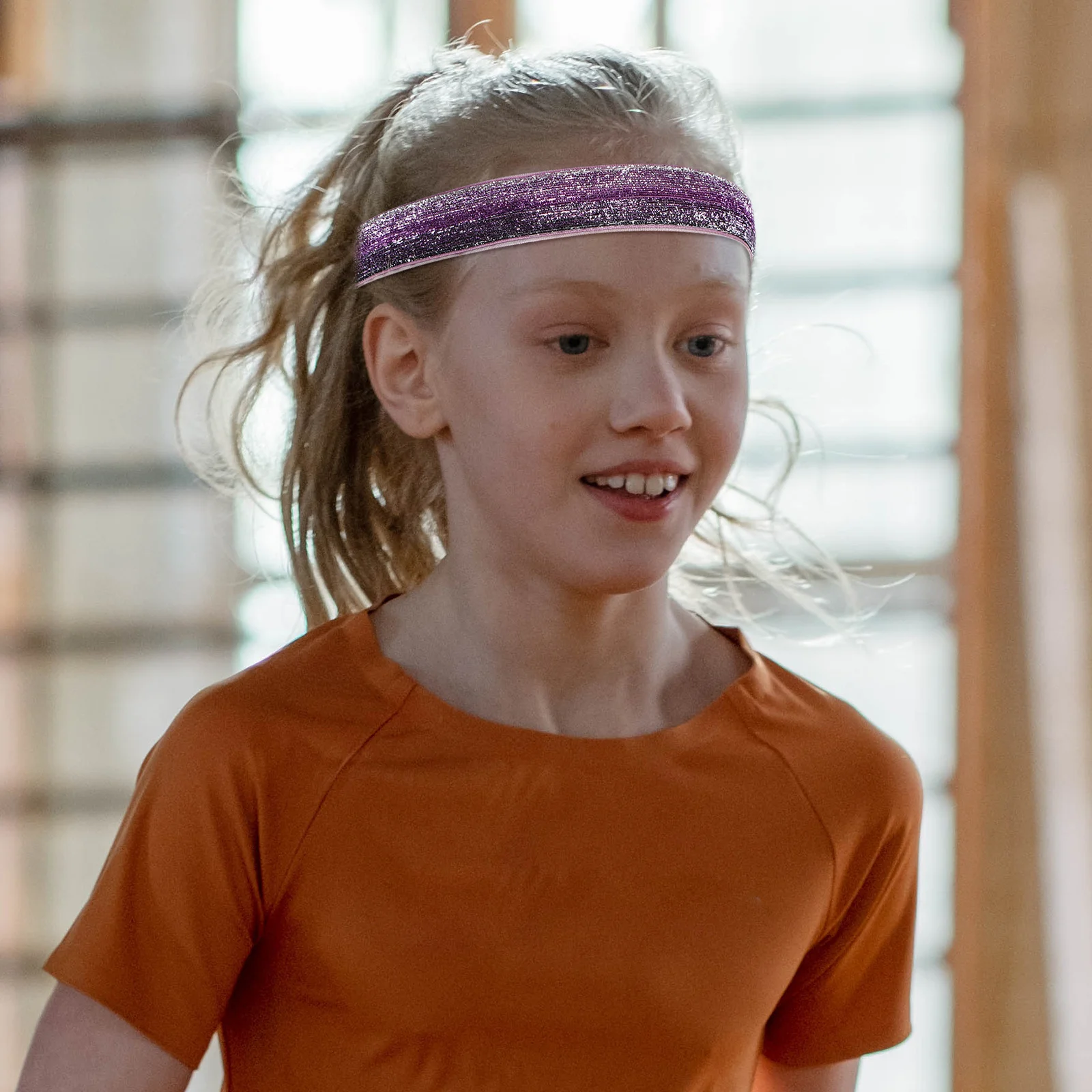 

4Pcs Kids Sports Headband Elastic Stretchy Non-Slip Sweat Absorbing Exercise Hairband Kids Sports Headband Anti-Skid Headbands