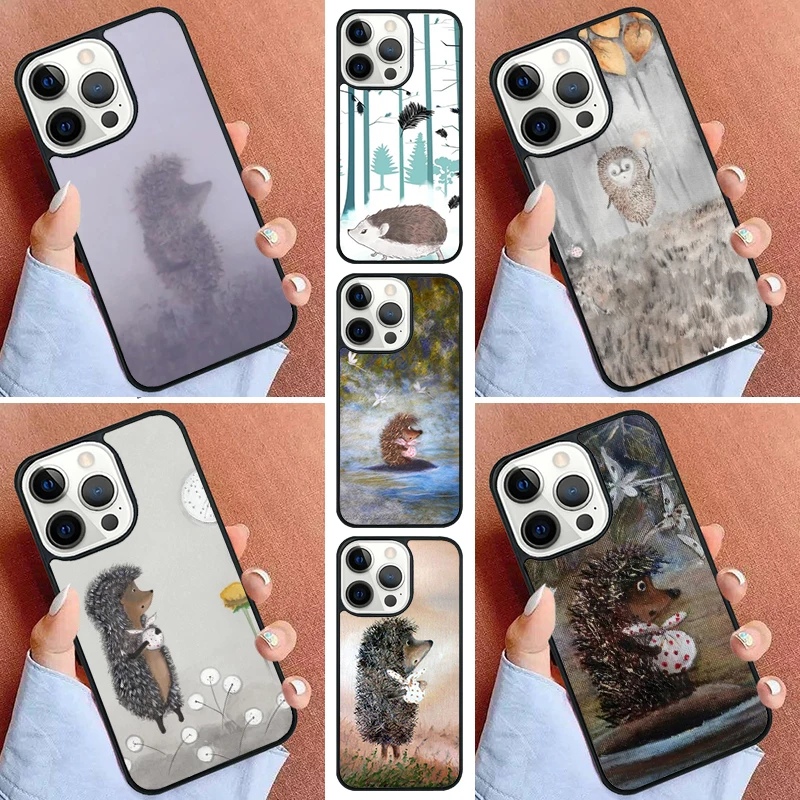 Hedgehog in the Fog Phone Case For iPhone 16 15 14 Pro Max 11 13 12 Mini Max SE 2020 6S 7 8 Plus Cover Capa