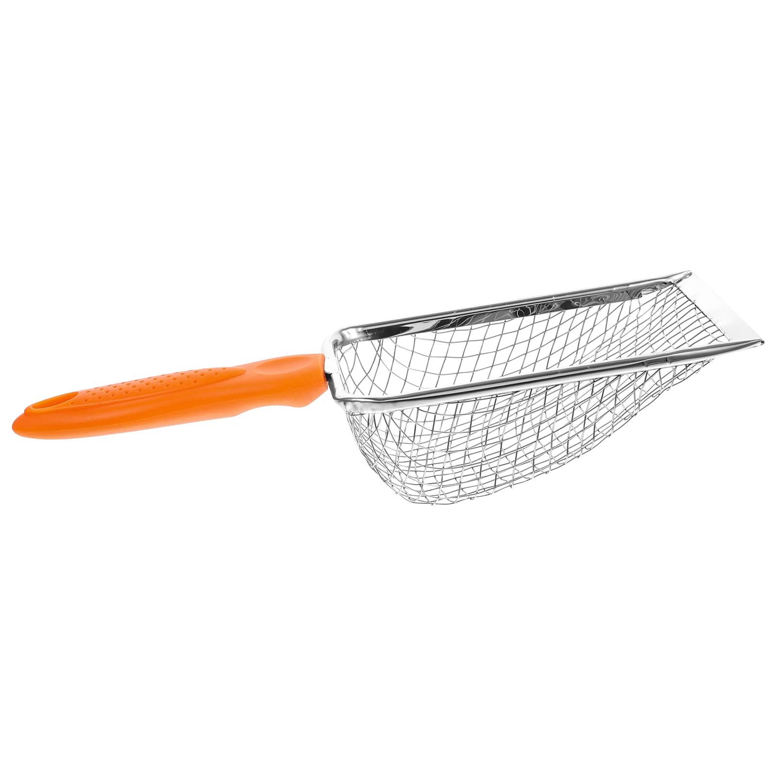 

Pet Stainless Steel Cat Litter Scoop Reptile Reusable Household and Poop Clean Tool Orange Scoops