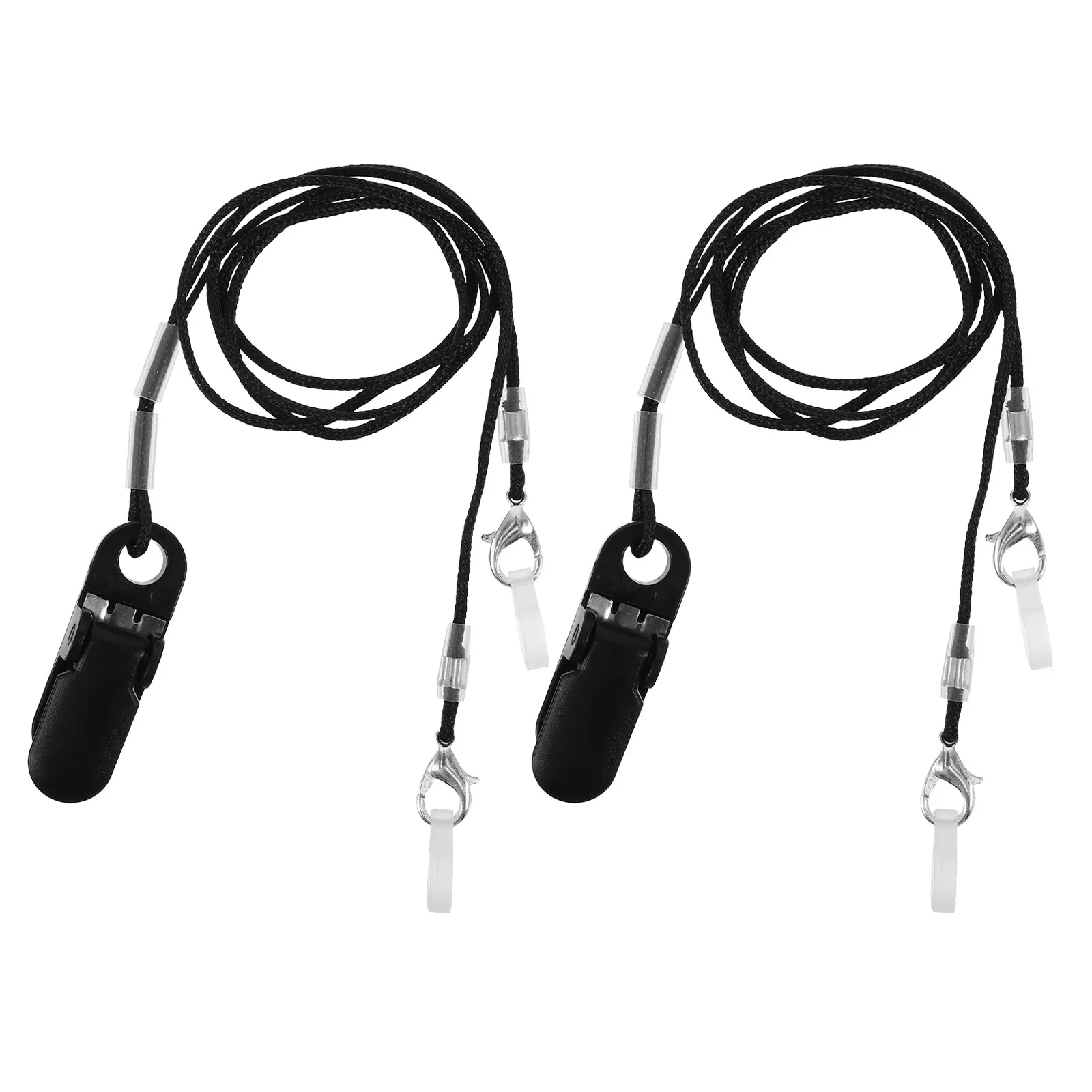 

2 set Aid Accessories 2 Set Anti-Loss Lanyard Cord Soft Silicone Waterproof Hearing Amplifier Clip For Seniors -