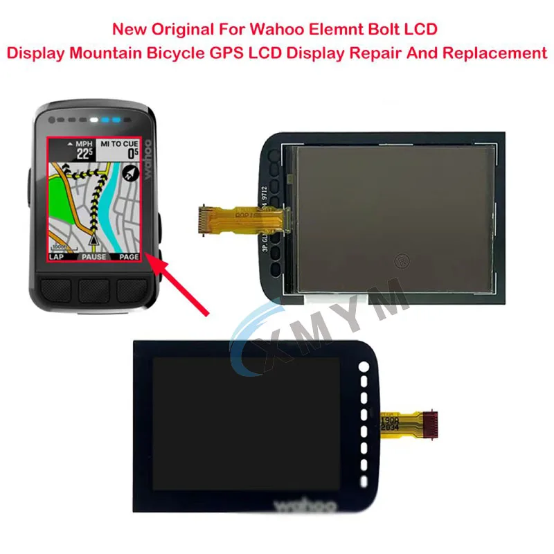 Nowy oryginał dla Wahoo Elemnt Bolt (WFCC5) wyświetlacz LCD górski rower GPS wyświetlacz LCD naprawa i wymiana